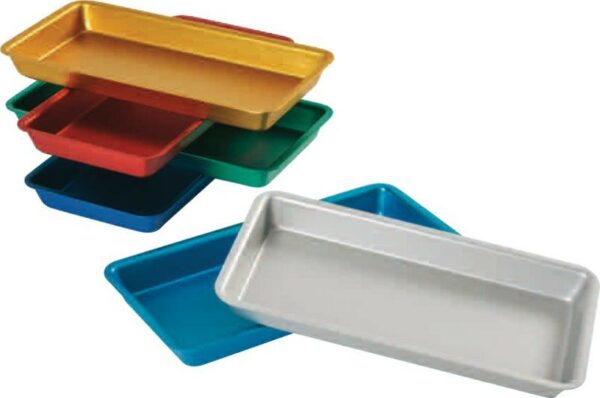 Plateaux aluminium colorés